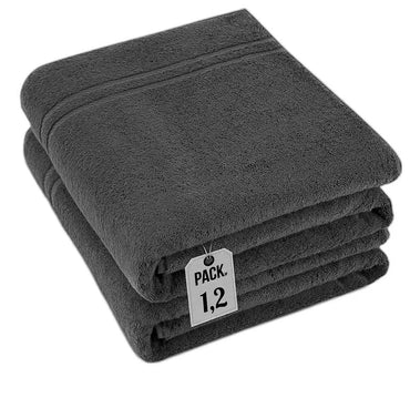 Pack of 2 Extra Large Super Jumbo Bath Sheets 100% Egyptian Cotton Super Soft Luxury Towel (100 x 200 cm) Towelsworld